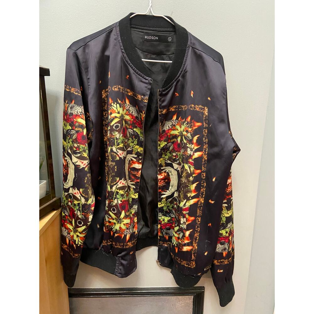 Hudson men’s satin jacket size XL